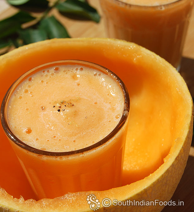 smooth muskmelon lassi