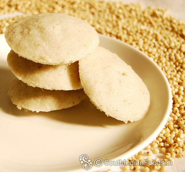 Sorghum idli-Steamed sorghum cake-Tamilnadu style
