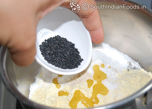 Add black sesame seeds