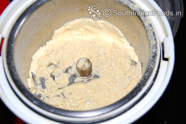 Roasted gram powder is ready