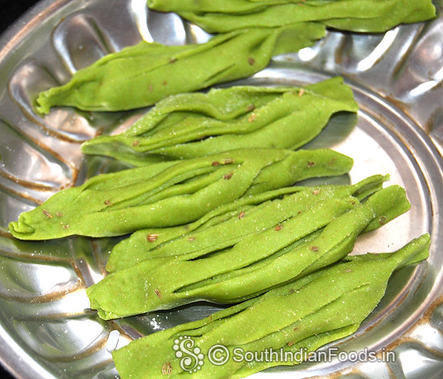 Raw palak champakali ready