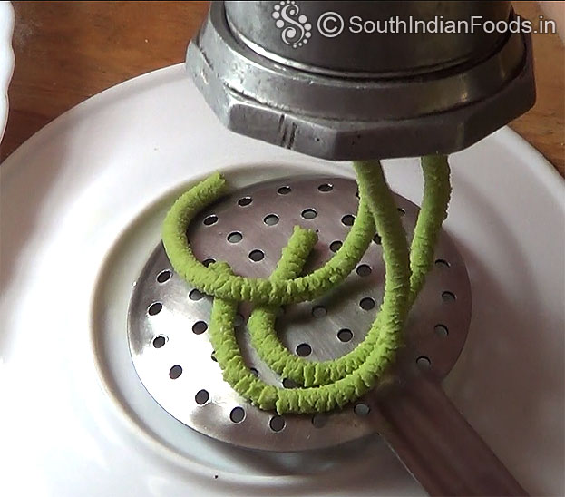 Squeeze over the ladle