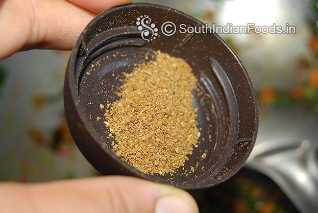 Add garam masala powder