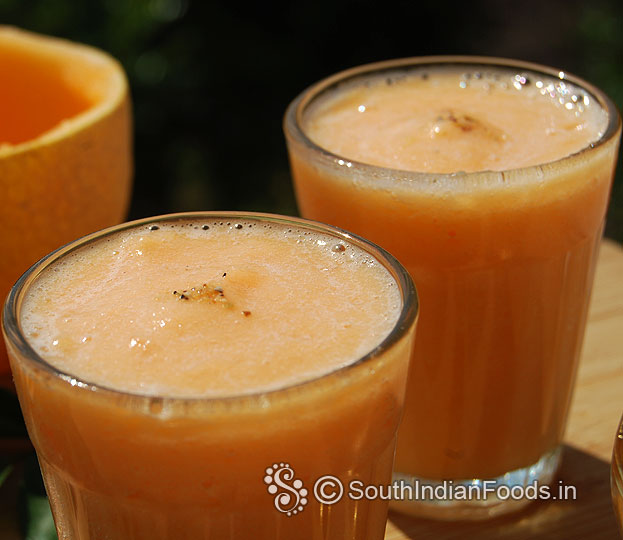 Summer lassi with muskmelon