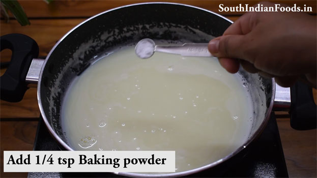Heat sweet condensed milk in a pan, add grated paneer