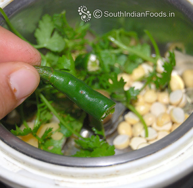 Add green chilli