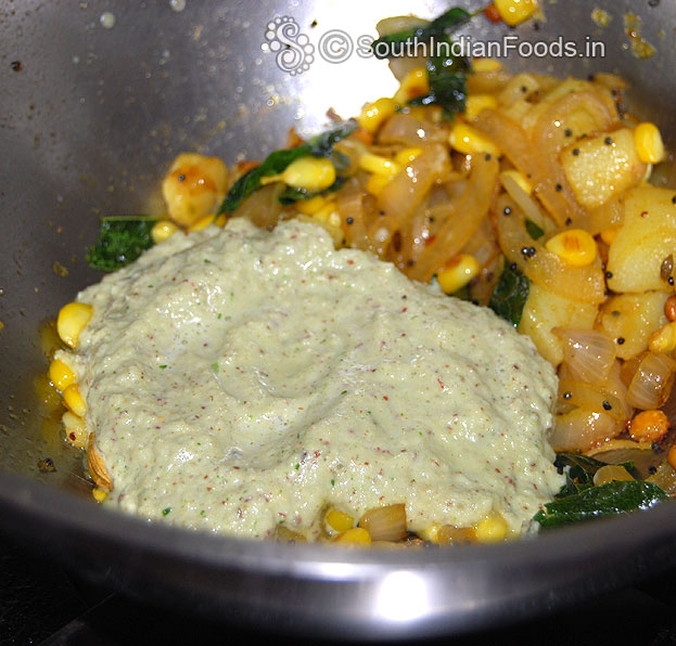 Add ground mixture, water & boil for 5 min