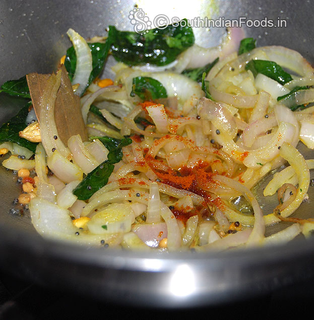 Add red chilli powder