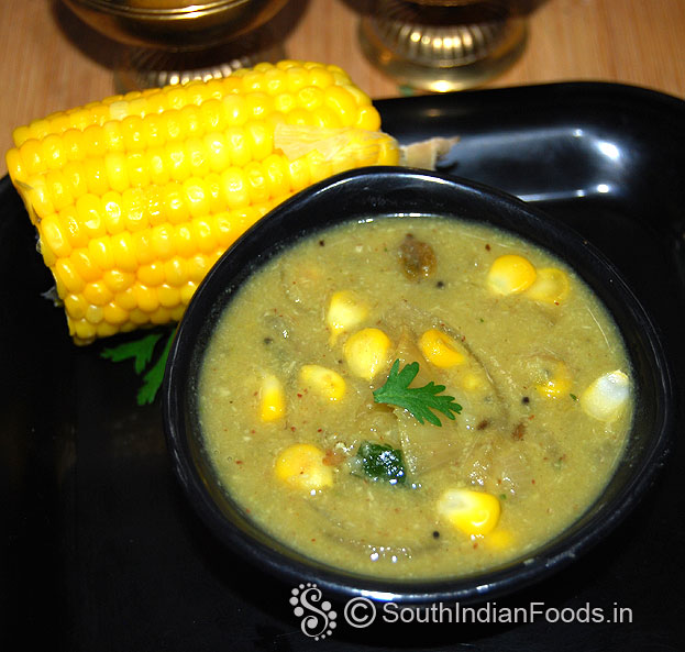 Corn potato kurma