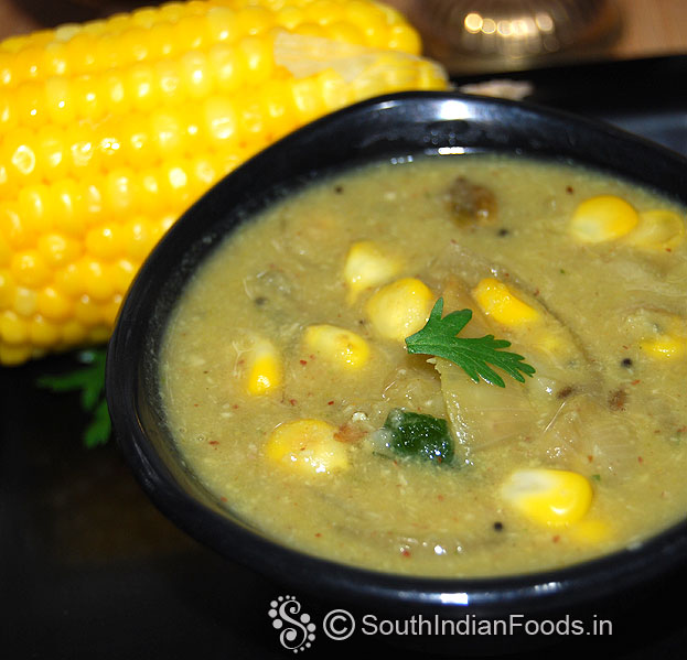 Sweet corn saagu kurma
