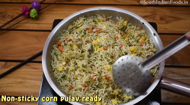Sweet corn pulav step 25