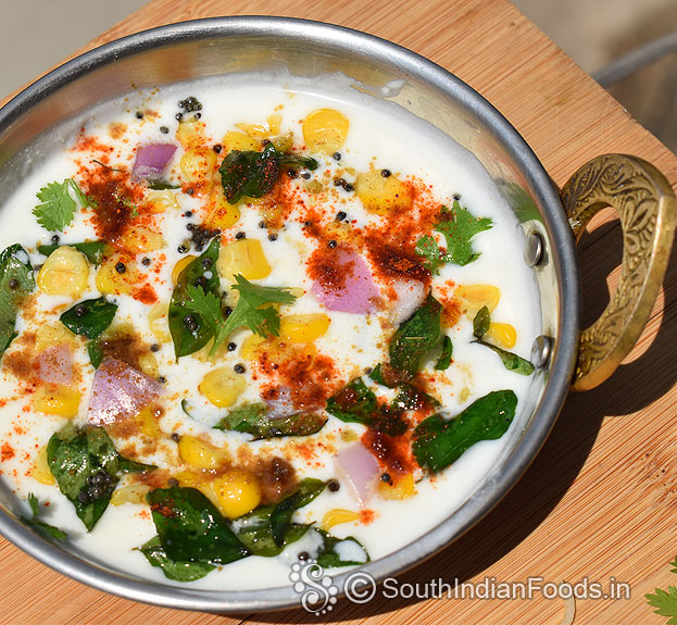 Sweet corn raita step 5