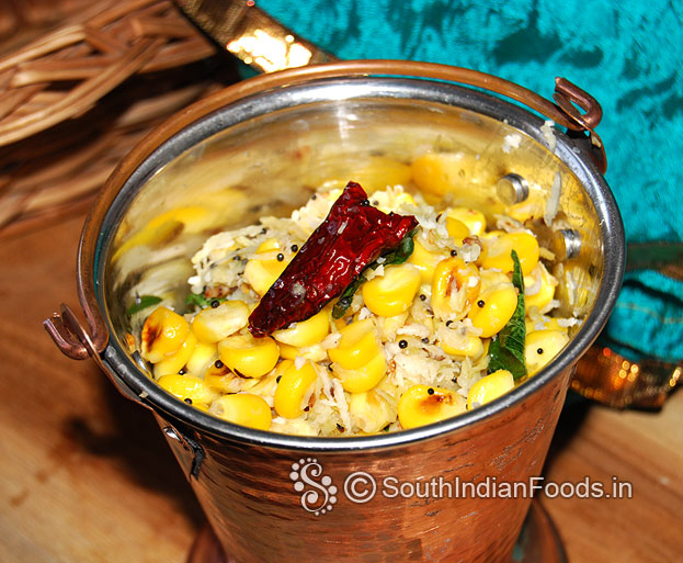 Sweet corn raw mango sundal