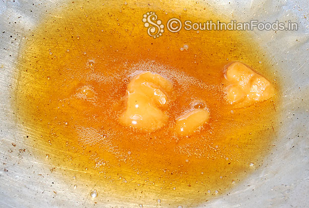 Heat water & jaggery in a pan,& let it melt