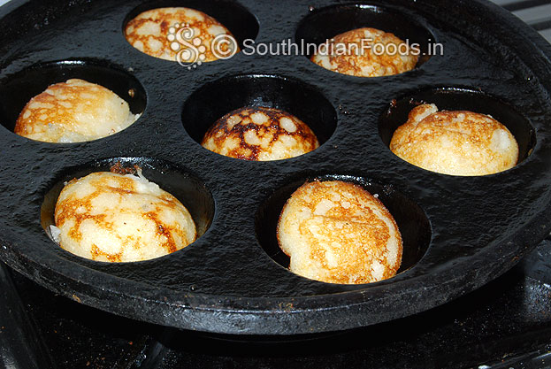 Sweet paniyaram is ready take it out