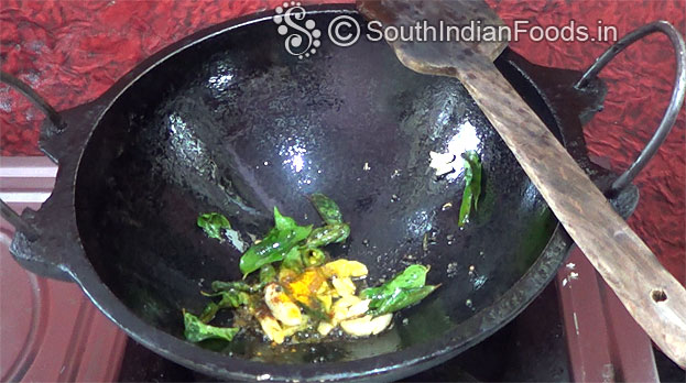 Add red chilli powder & turmeric powder