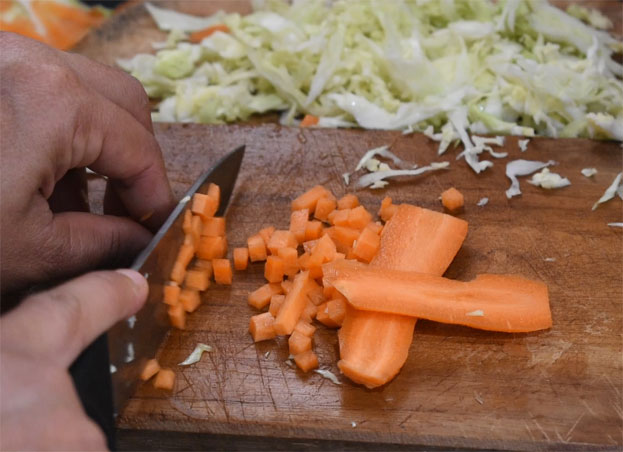 Chop carrot