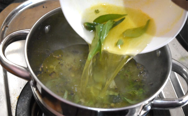 Add prepared mixture