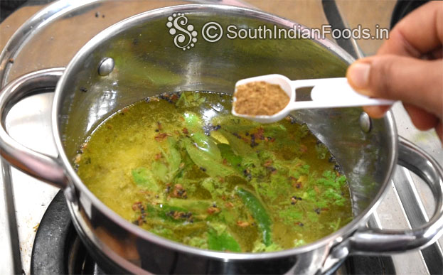 Add rasam powder