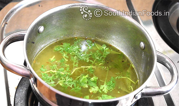 Add coriander leaves