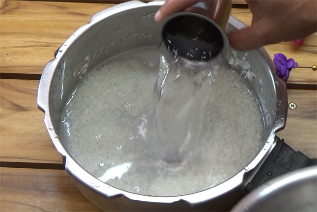 add water, soak it for 10 min