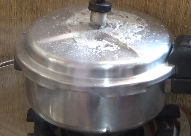 Cook for 3 to 4 whistles