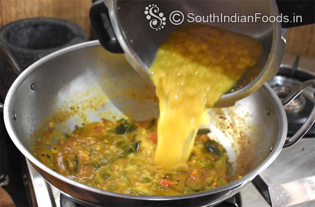 Add boiled toor dal