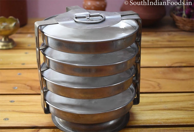 Thatte idli recipe step 16