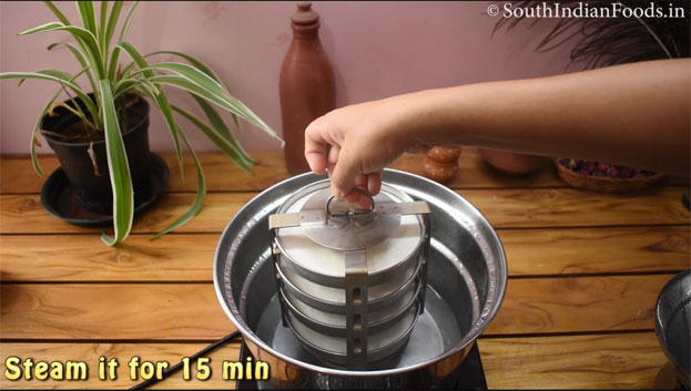 Thatte idli recipe step 16