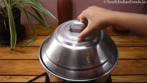 Thatte idli recipe step 17