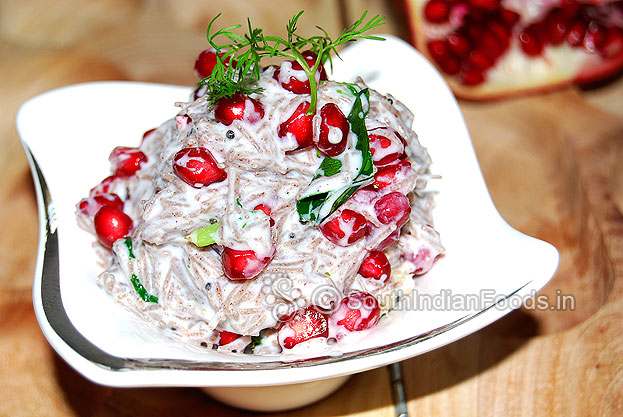 Curd ragi semiya bath