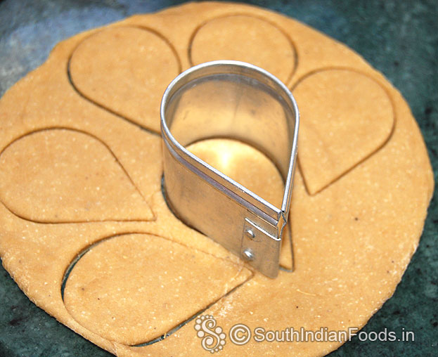 Cut into leaf shape