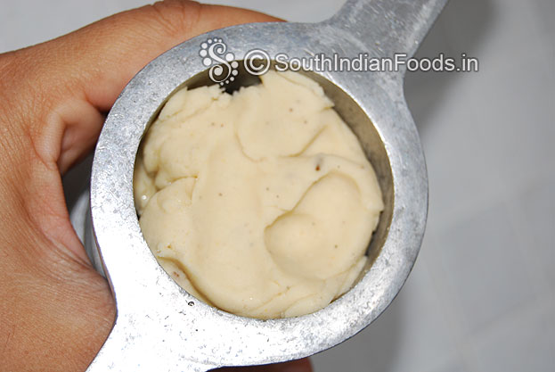 Place handful of dough