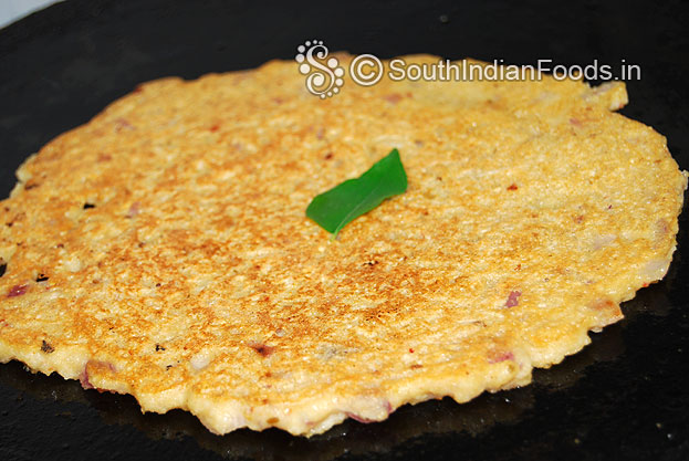 Once cooked flip over cook another side