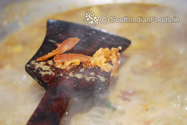 Add jaggery mix well and let it cook.