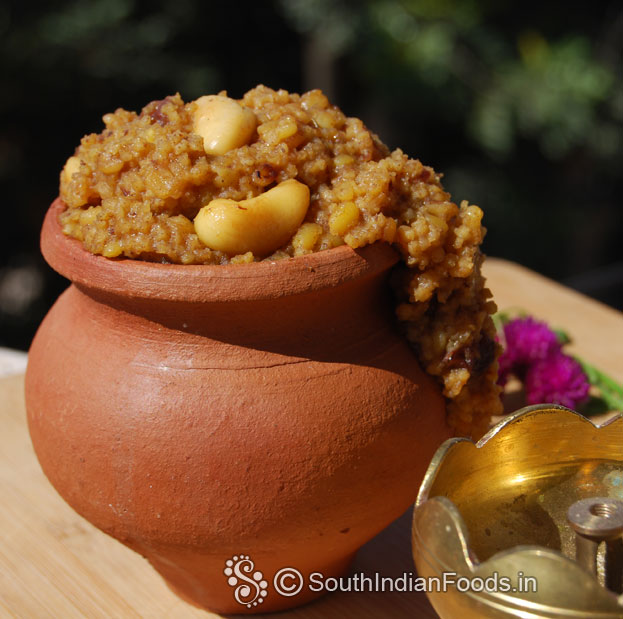 Foxtail millet dates pongal