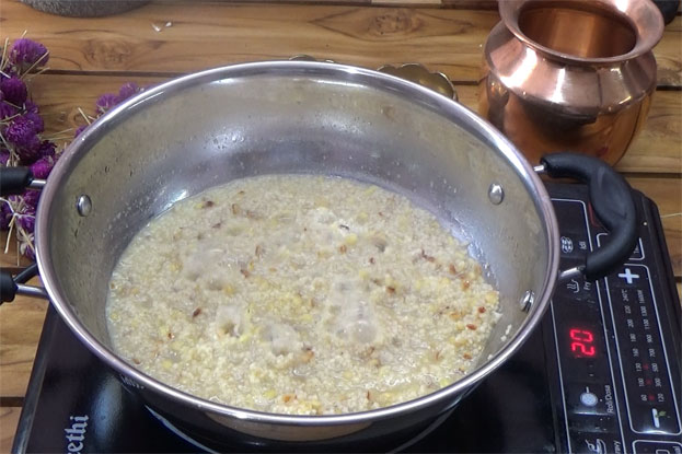 3/4 th cooked
