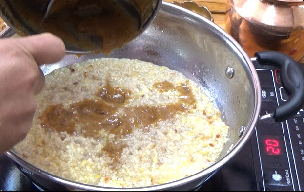 Add dates puree
