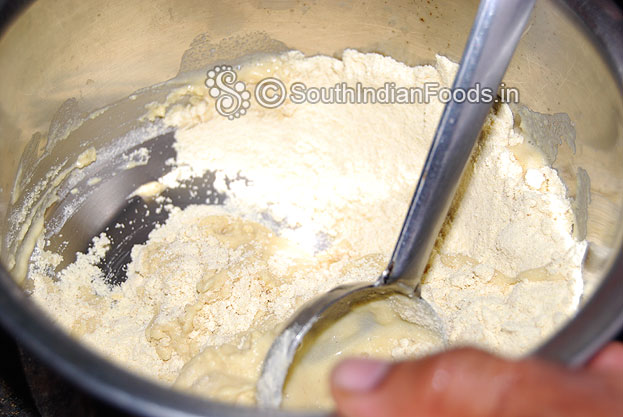 Add water mix well