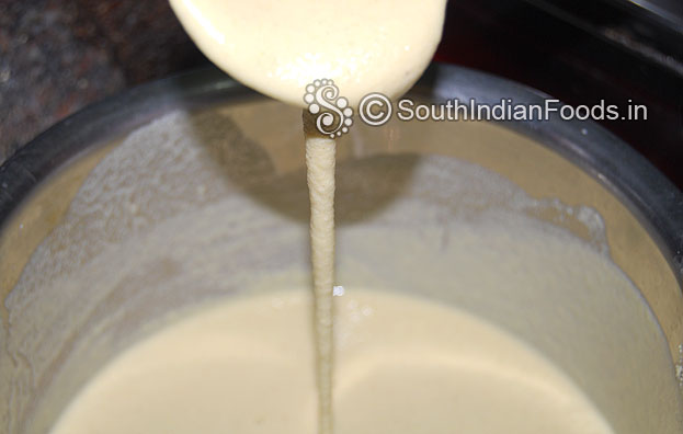 Make dosa batter consistency & dont let it for fermentation.