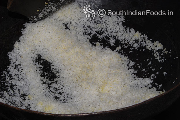 Ghee roast desiccated coconut