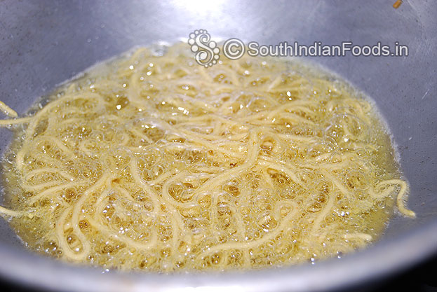 Once its ready flip over fry other side