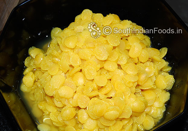 Boiled toor dal