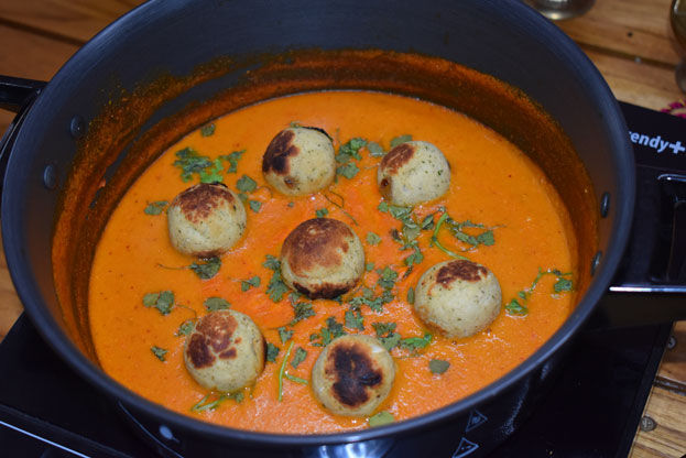 Tofu malai kofta curry step 34
