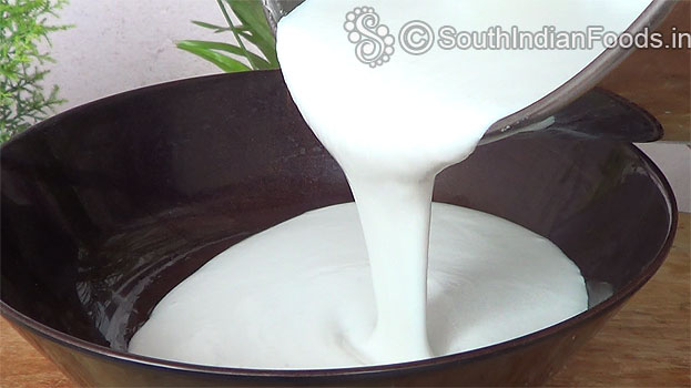 Transfer batter to a bowl