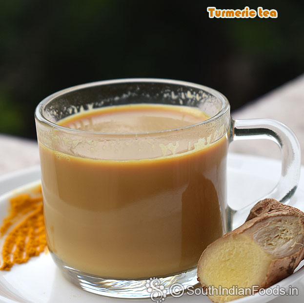 Hot masala turmeric tea ready