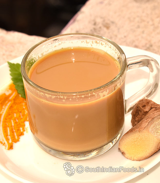 Refreshing haldi ki chai