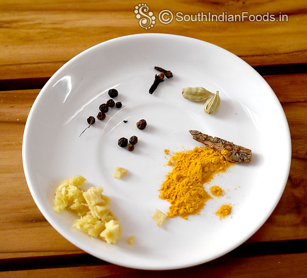 Turmeric tea ingredients
