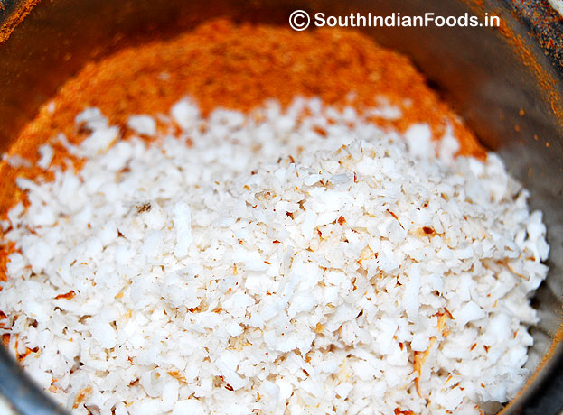 Vangi bath powder & Dry roasted coconut