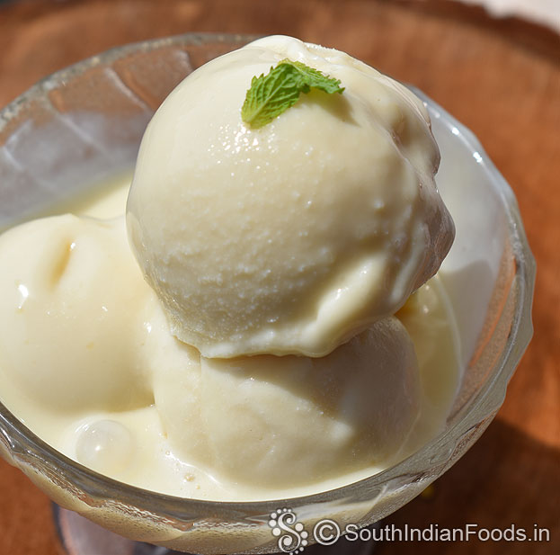 Vanilla ice cream